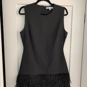 Elizabeth and James Black Feather Dress